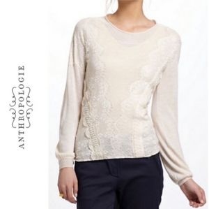 Angel of the North Eyelash Lace Pullover Sweater